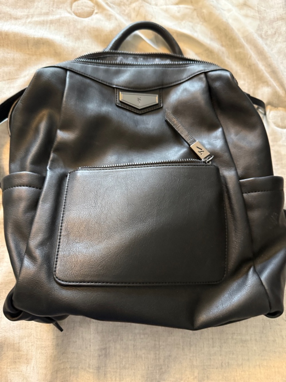 Simply Vera Vera Wang Black Leather Backpack